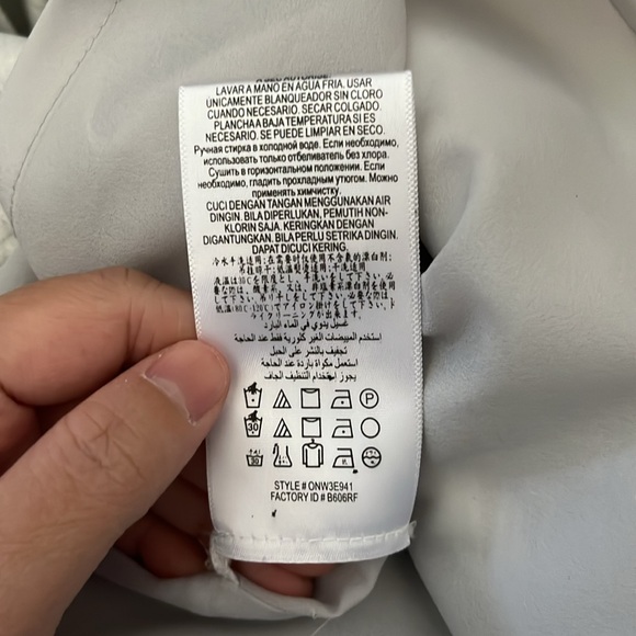 NWT BCBG MaxAzria Runway Rebekka Gray Abstract Leaf Metallic Print Midi Skirt 0 - Picture 15 of 16